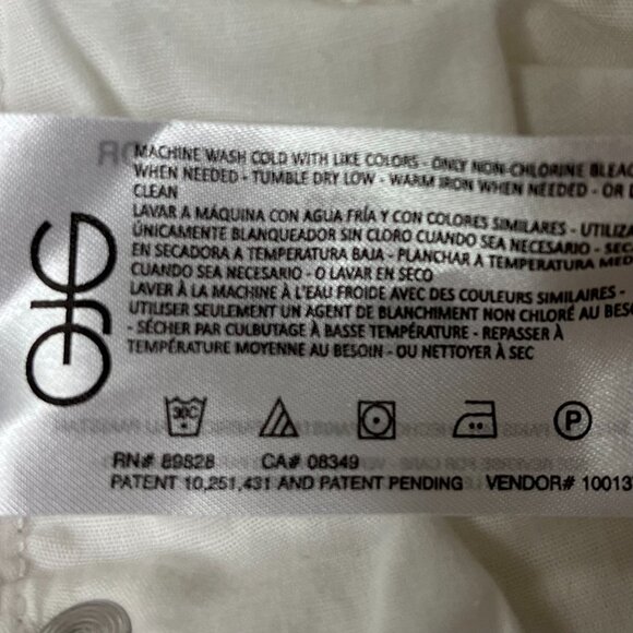 Anthropologie Ella Moss High Waist Straight Ankle Crop Jeans White Size 8/29 - Picture 7 of 12